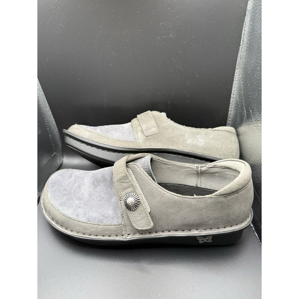 ALEGRIA Clog Women's US 8.5 EU 39 Gray Brenna Slip On Suede Comfort $130*